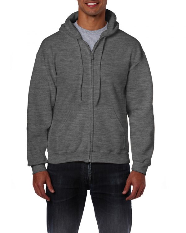 Gildan Heavy Blend Adult Full Zip Hooded Sweatshirt 18600 - Simply Hi ...