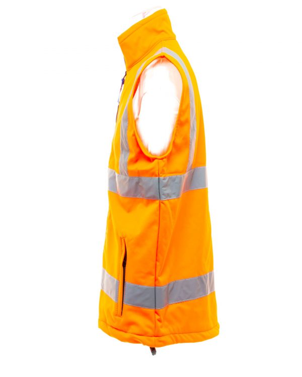 yoko hi vis softshell bodywarmer
