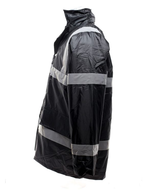 Security Uniform Waterproof/Quilted Jacket Black & Navy Simply Hi Vis