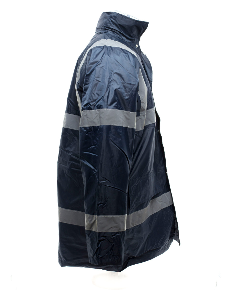 Security Uniform Waterproof/Quilted Jacket Black & Navy Simply Hi Vis