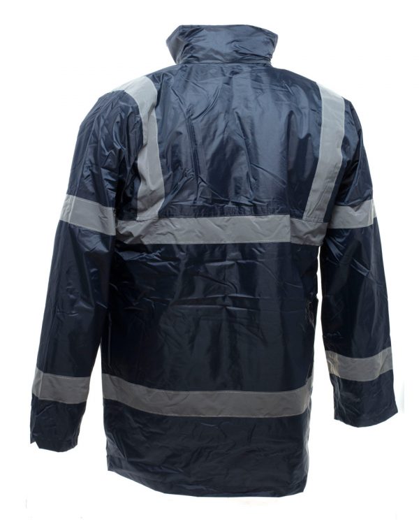 Security Uniform Waterproof/Quilted Jacket Black & Navy Simply Hi Vis