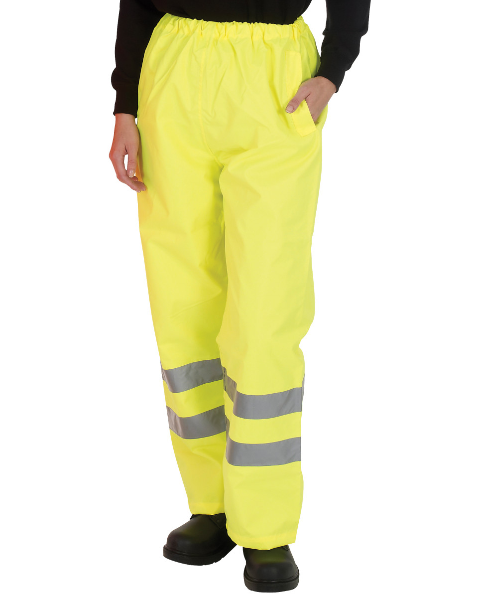 thumbnail image 2 of HIVIS GORE-TEX Heavy Duty Hi-Viz Fluorescent Yellow Waterproof Trousers – Cycling Or Outdoor Gear 2 of 2