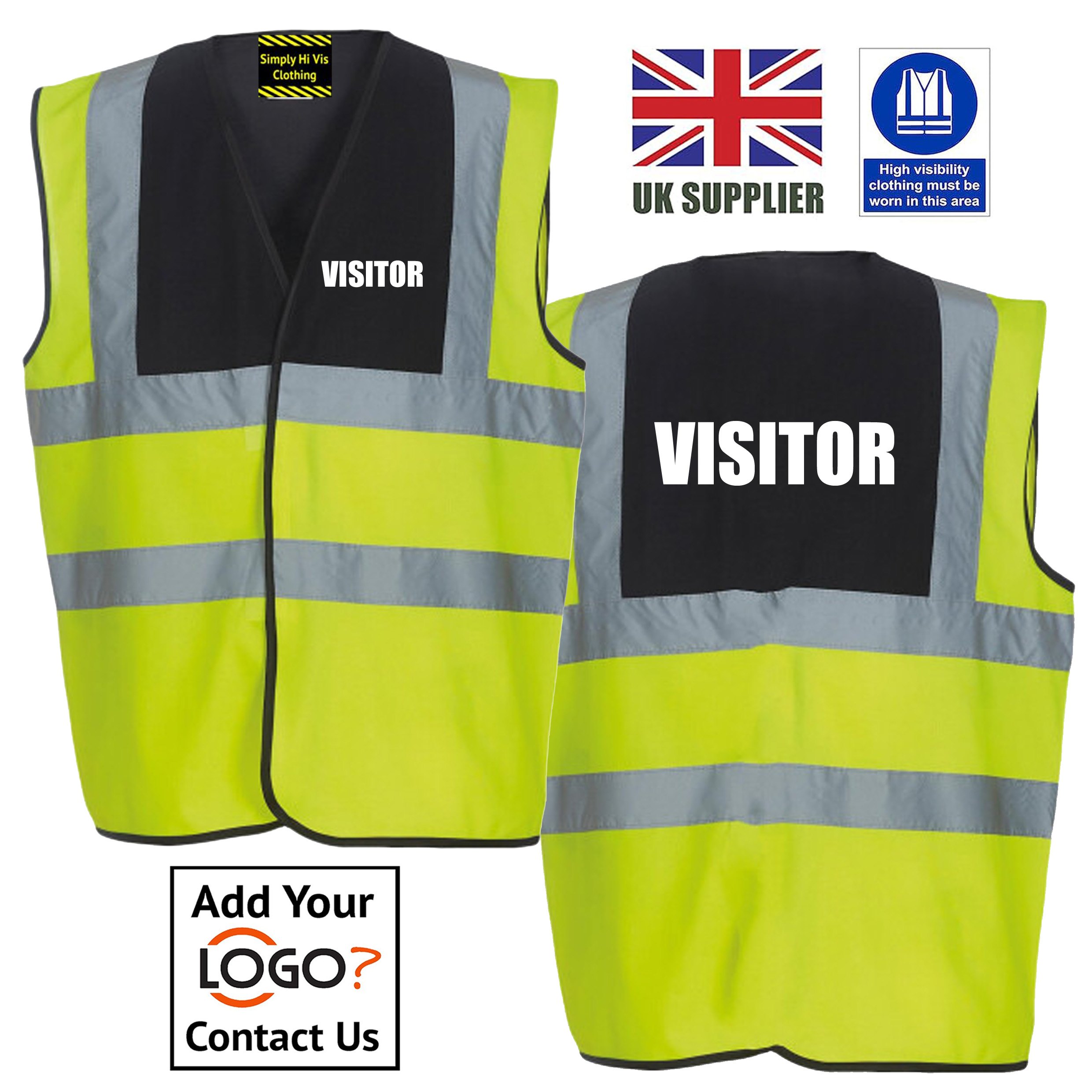 Black Yellow Visitor Hi Vis