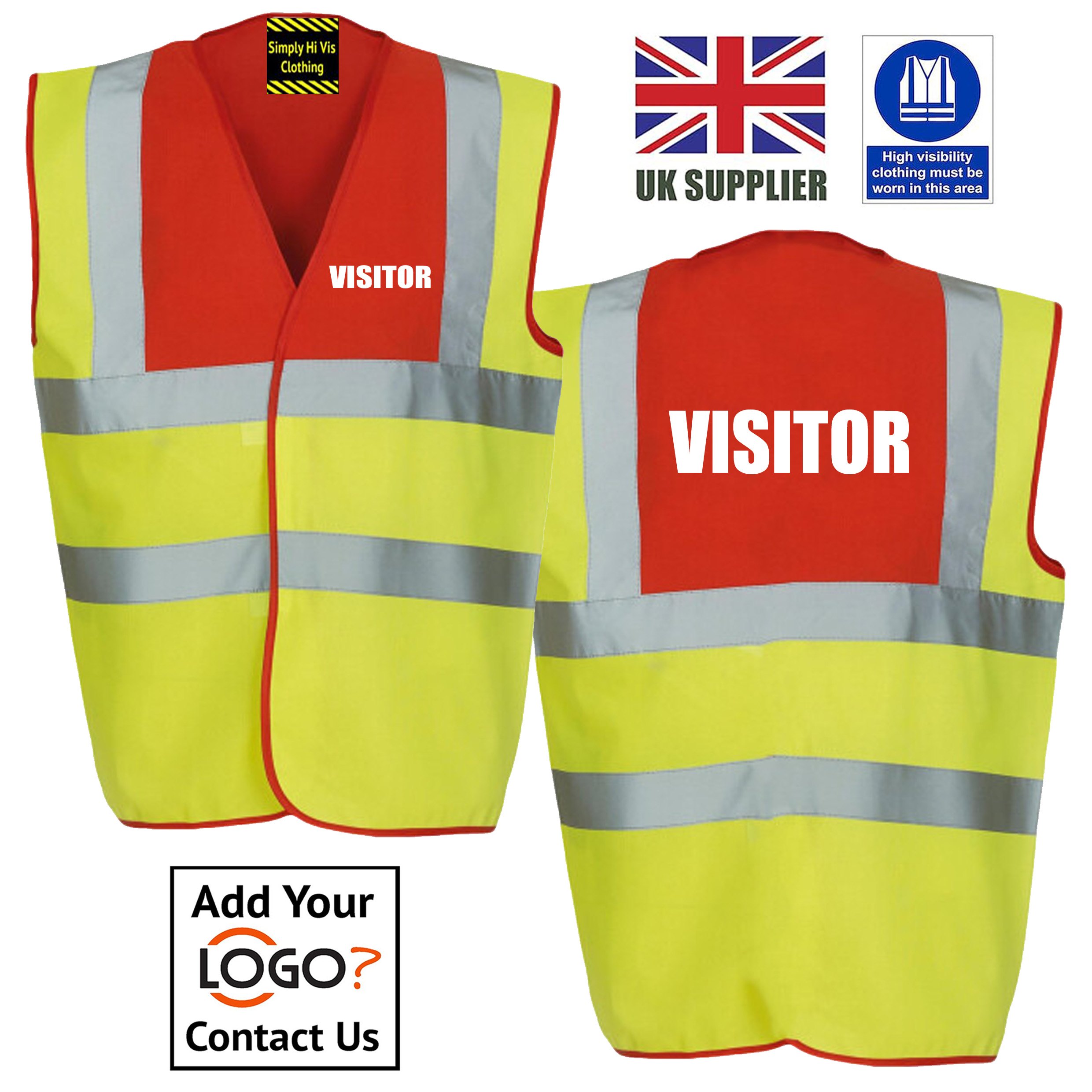 Red Yellow Visitor Hi Vis