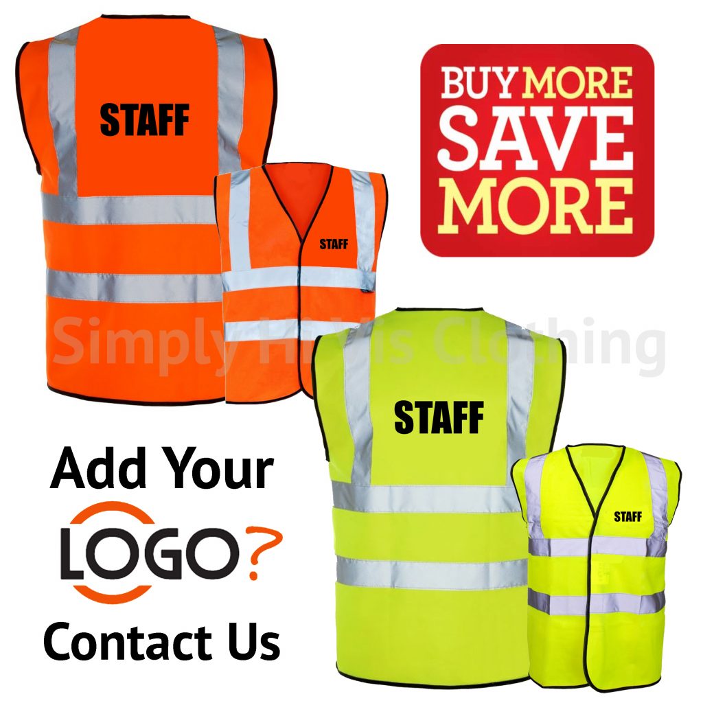 First Aider Pre Printed Hi Vis Safety Vest / Waistcoat EN ISO 20471