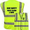bike safety yellow hi vi vest