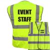 Event Staff Pre Printed Hi Vis Safety Vest/Waistcoat EN ISO 20471