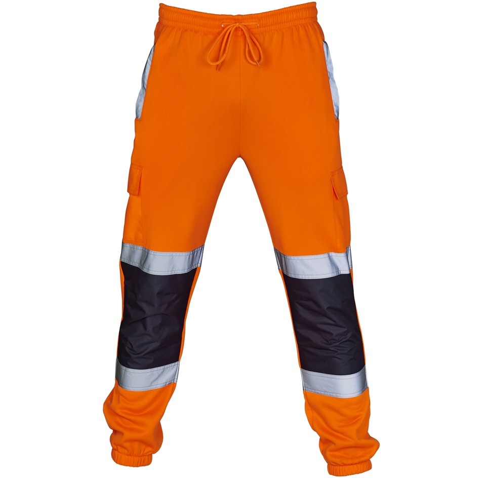 Hi Vis Two Tone Orange Jogging Bottoms Railway approved GO/RT 3279 ...