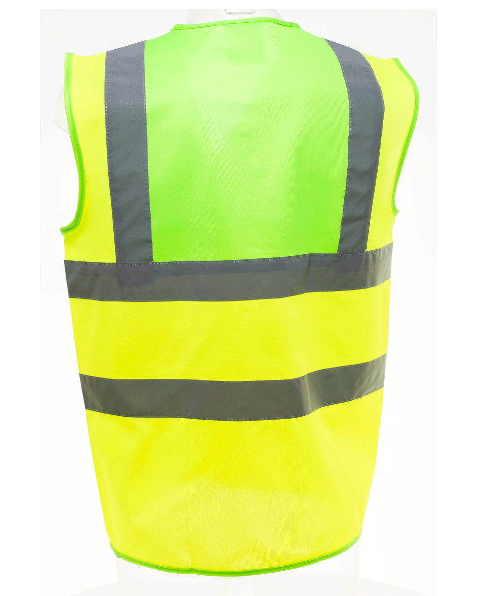 Lime Green & Yellow Two Tone Hi Vis Coloured Waistcoats / Safety Vest ...