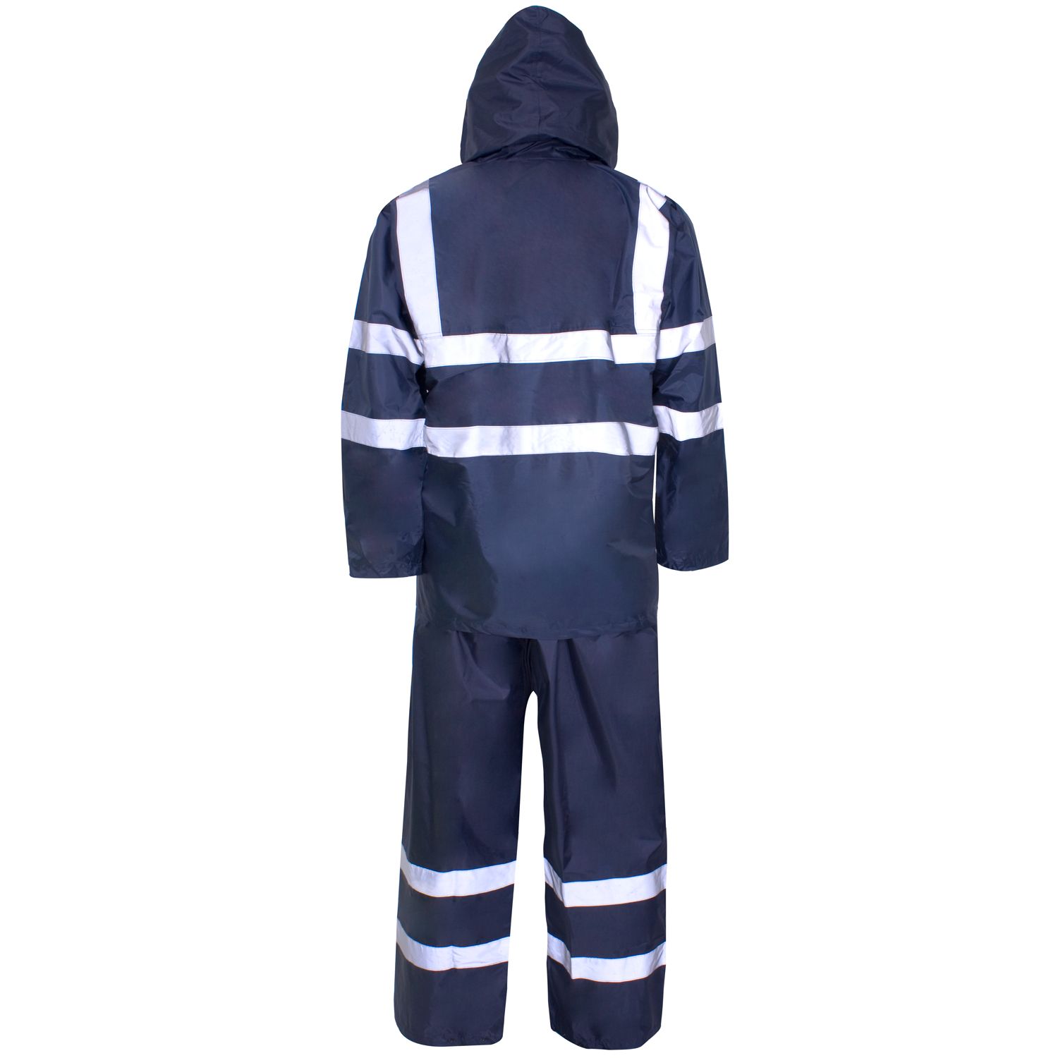 Hi Vis PVC Polyester Rainwear - Water Proof Rain Two Piece Suit ...