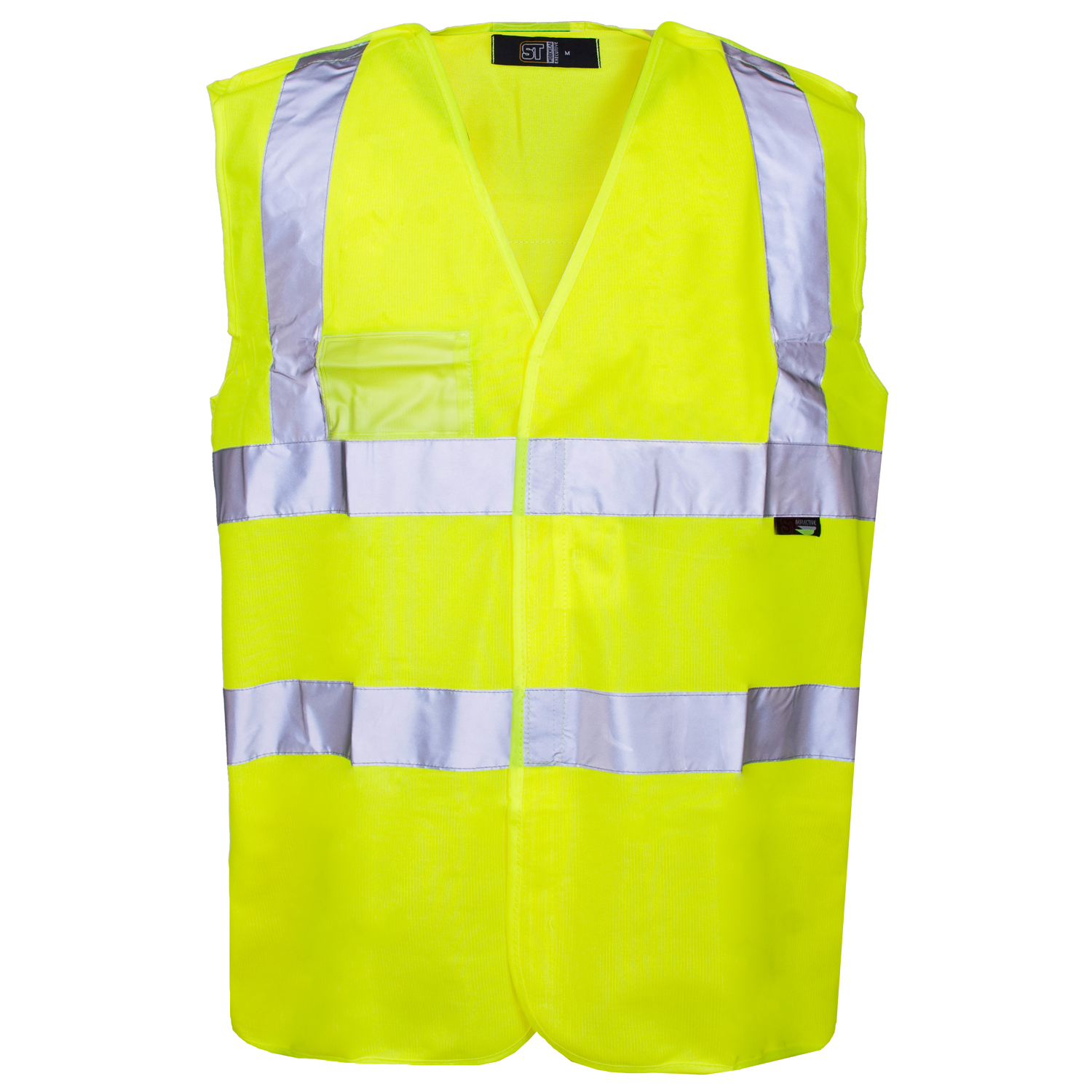 Pull Apart Hi Vis Waistcoat Safety Vest Yellow - Simply Hi Vis Clothing UK
