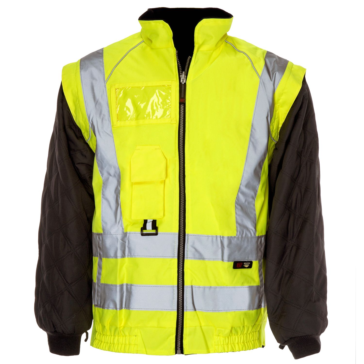Supertouch Hi Vis Yellow 7 in 1 Parka / Coat - Simply Hi Vis Clothing UK
