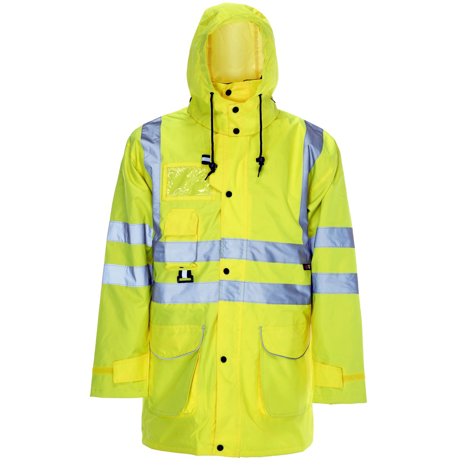 Supertouch Hi Vis Yellow 7 in 1 Parka / Coat - Simply Hi Vis Clothing UK