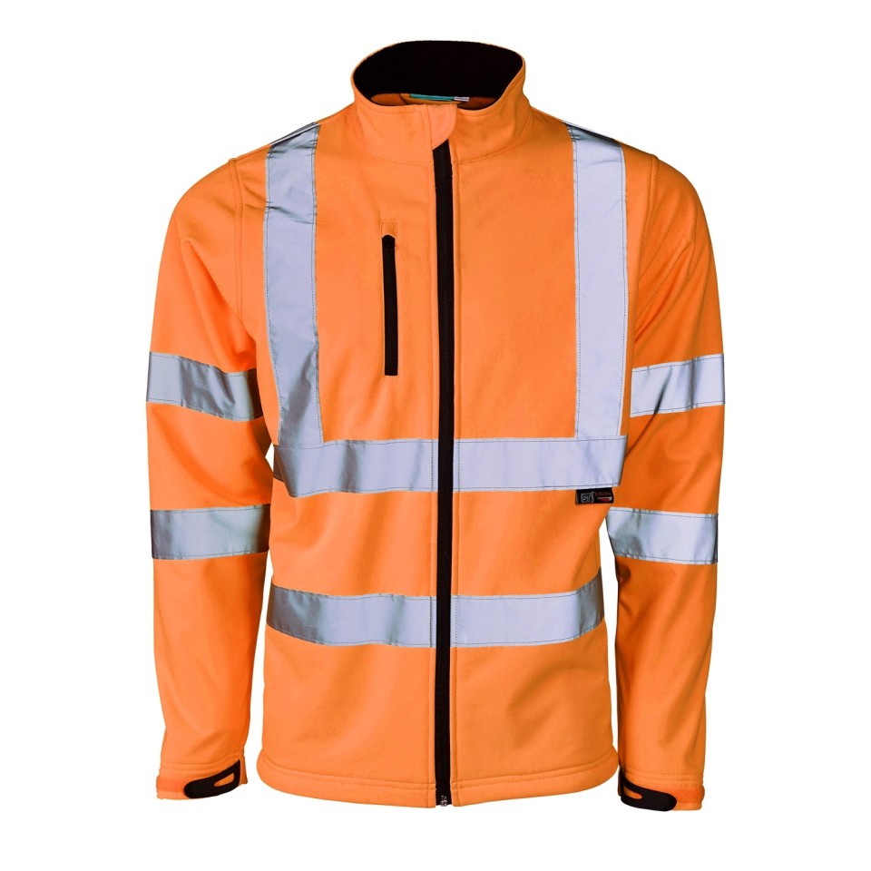 Hi Vis Yellow Soft Shell Jacket EN ISO 20471 Class 3 Simply Hi Vis