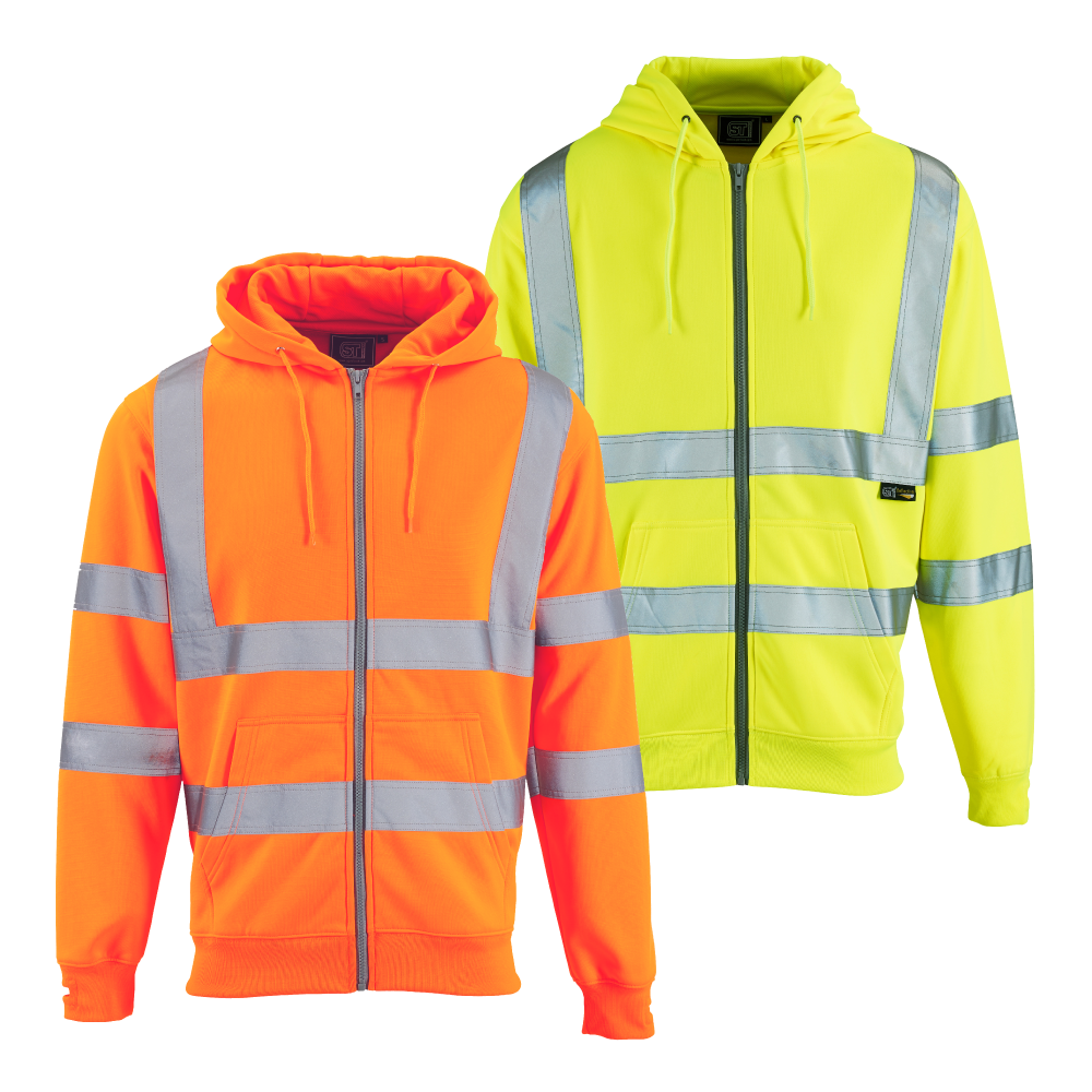 Supertouch Hi Vis Zipped Hoodie - Simply Hi Vis Clothing UK