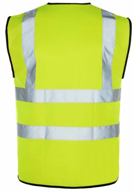 Hi Vis Vest Yellow Orange High Viz Visibility Waistcoat Safety Work EN ISO 20471 