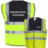 Assembly Point yellow black hi vis