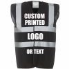 Custom Printed Vest Black