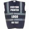 Custom Printed Vest Navy Blue