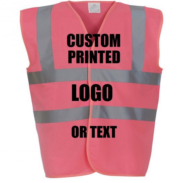 Custom Printed Vest Pink