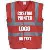 Custom Printed Vest Red