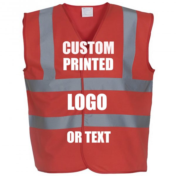 Custom Printed Vest Red