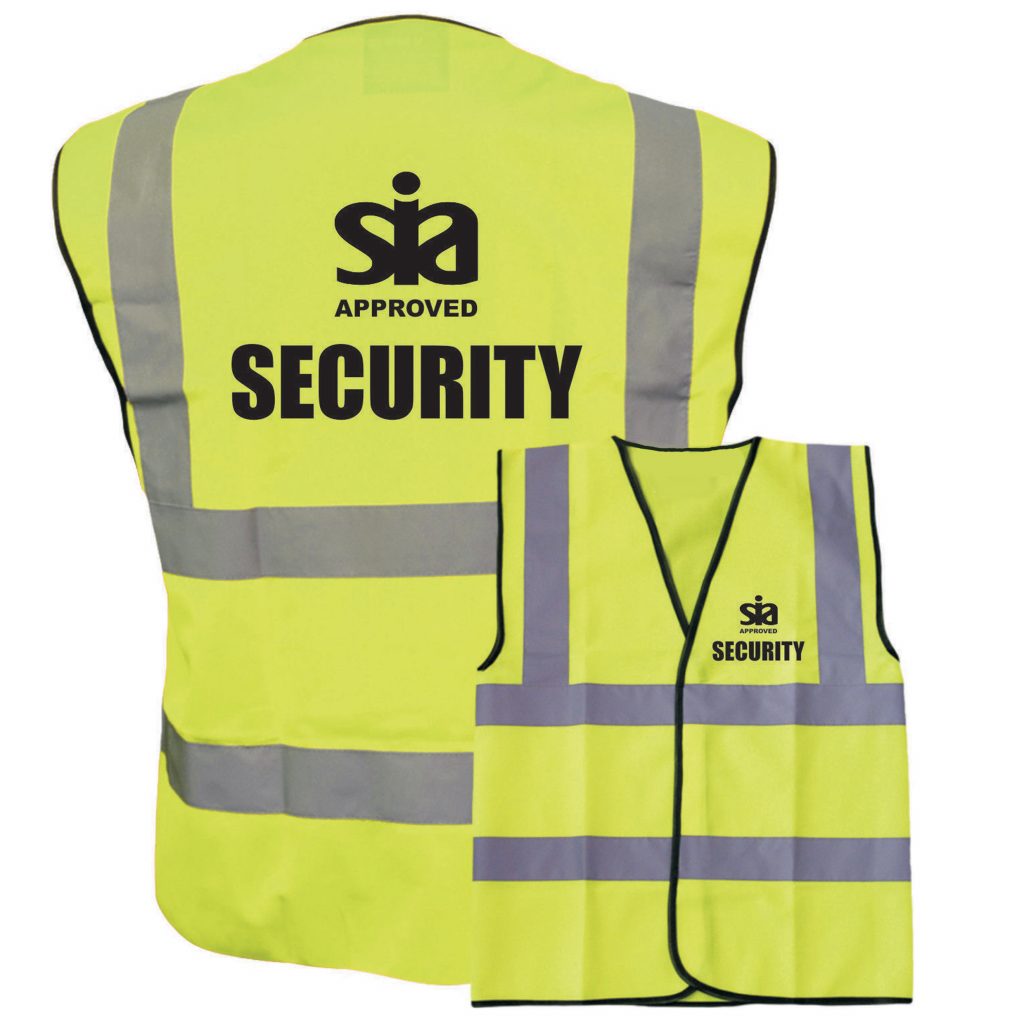 Hi Vis Printed Security & SIA custom printed Safety Vest ...