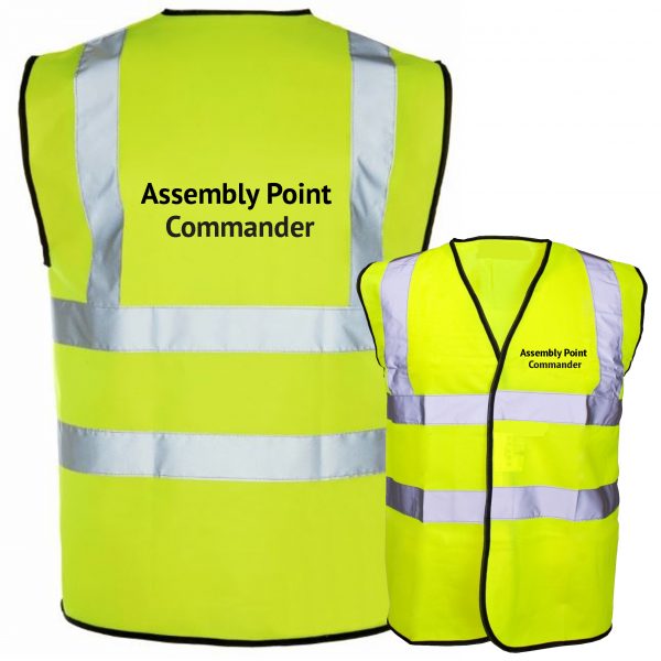 assembly point commander hi vis yellow