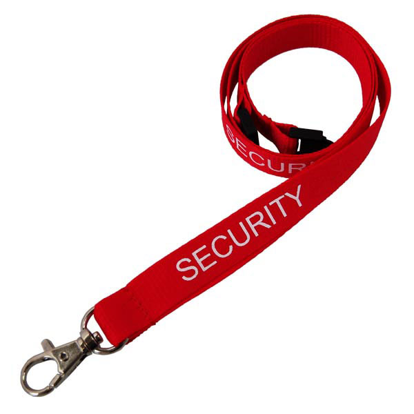 Security Pre Printed Lanyard Fast Delivery Simply Hi Vis Clothing UK