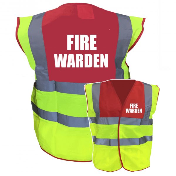 Fire warden hi vis vest