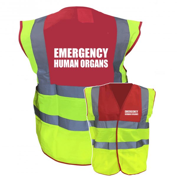 Emergency Human Organs Hi Vis red yellow