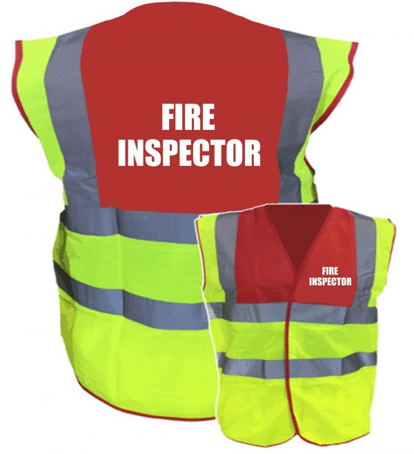 Fire Inspector Red Yellow Hi Vis
