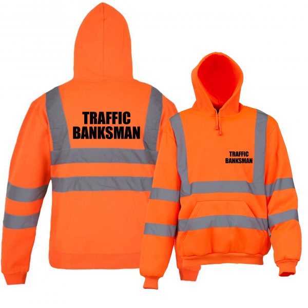 Traffic Banksman hoodie Hi Vis