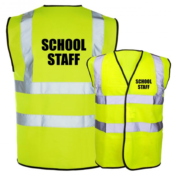 school staff yellow hi vis