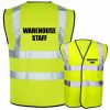 warehouse staff yellow hi vis