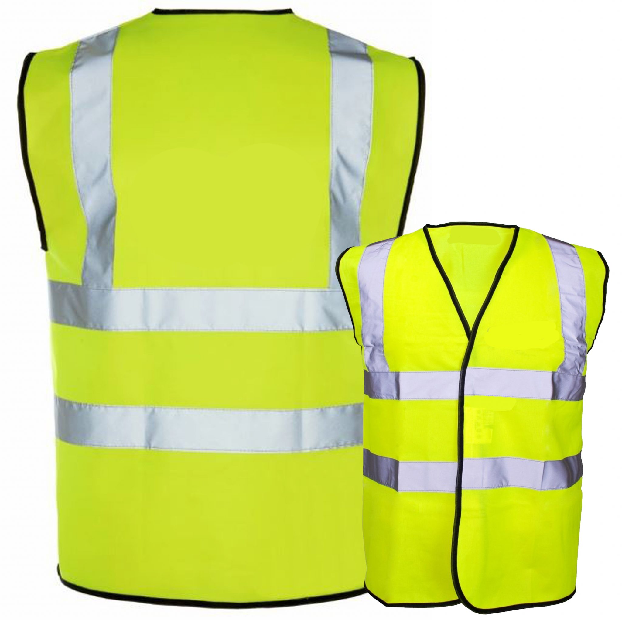 Hi Vis Safety Vest Waistcoat Hi Viz Tabard Yellow And Orange En Iso