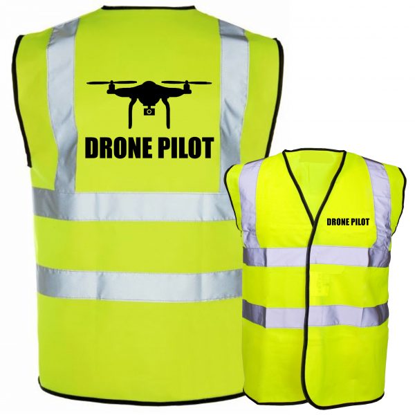 yellow hi vis drone pilot
