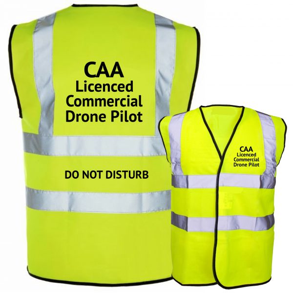 CAA Commercial Pilot text yellow hi vis