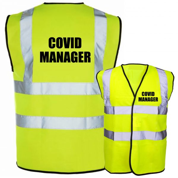 COVID manager hi vis yellow