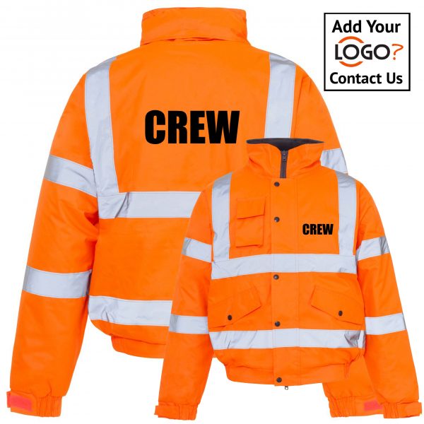 Crew Bomber Jacket Orange