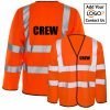 LS Crew Vest Orange