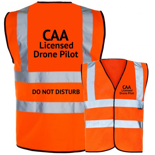 CAA Drone Pilot orange hi vis