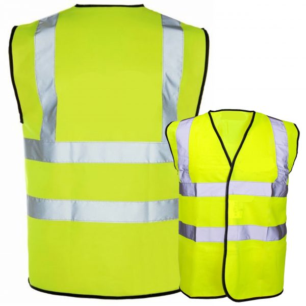 Printed Hi Vis Waistcoat Tabard Safety Vest Colours Custom Print