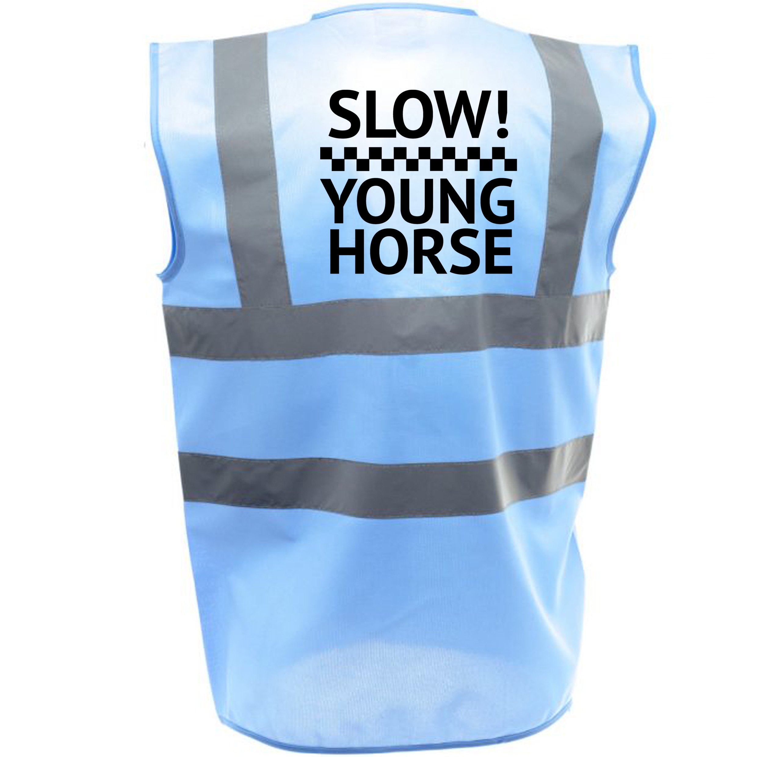 KIDS YOUNG HORSE EQUESTRIAN HI VIZ VIS VEST EQUINE REFLECTIVE SAFETY RIDING 