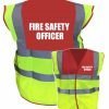 Fire Safety Officer Red Yellow hi vis