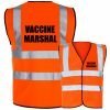 Vaccine Marshal Hi Vis Vest Orange