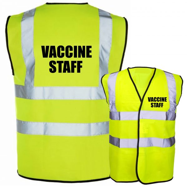 Vaccine Staff Hi Vis Vest Yellow