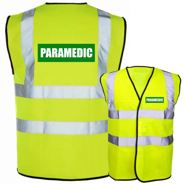 Yellow Hi Vis Green Block paramedic