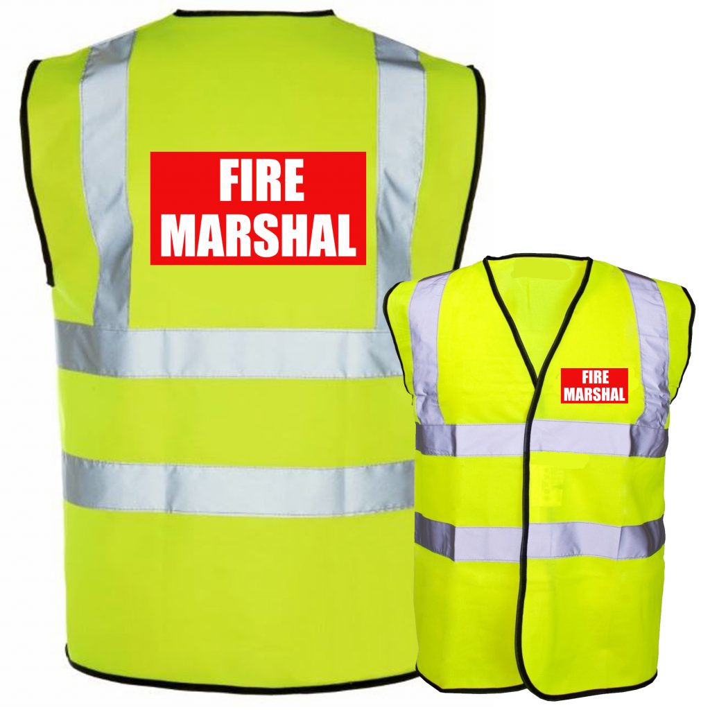 FLU-MARSHAL Printed Hi Vis Safety Vest Waistcoat EN ISO 20471 NEW UNWORN 