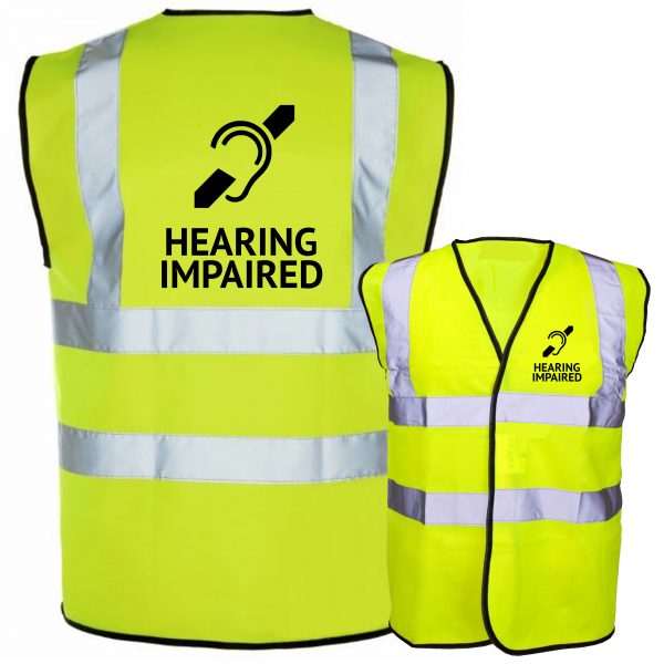 hearing impaired hi vis yellow